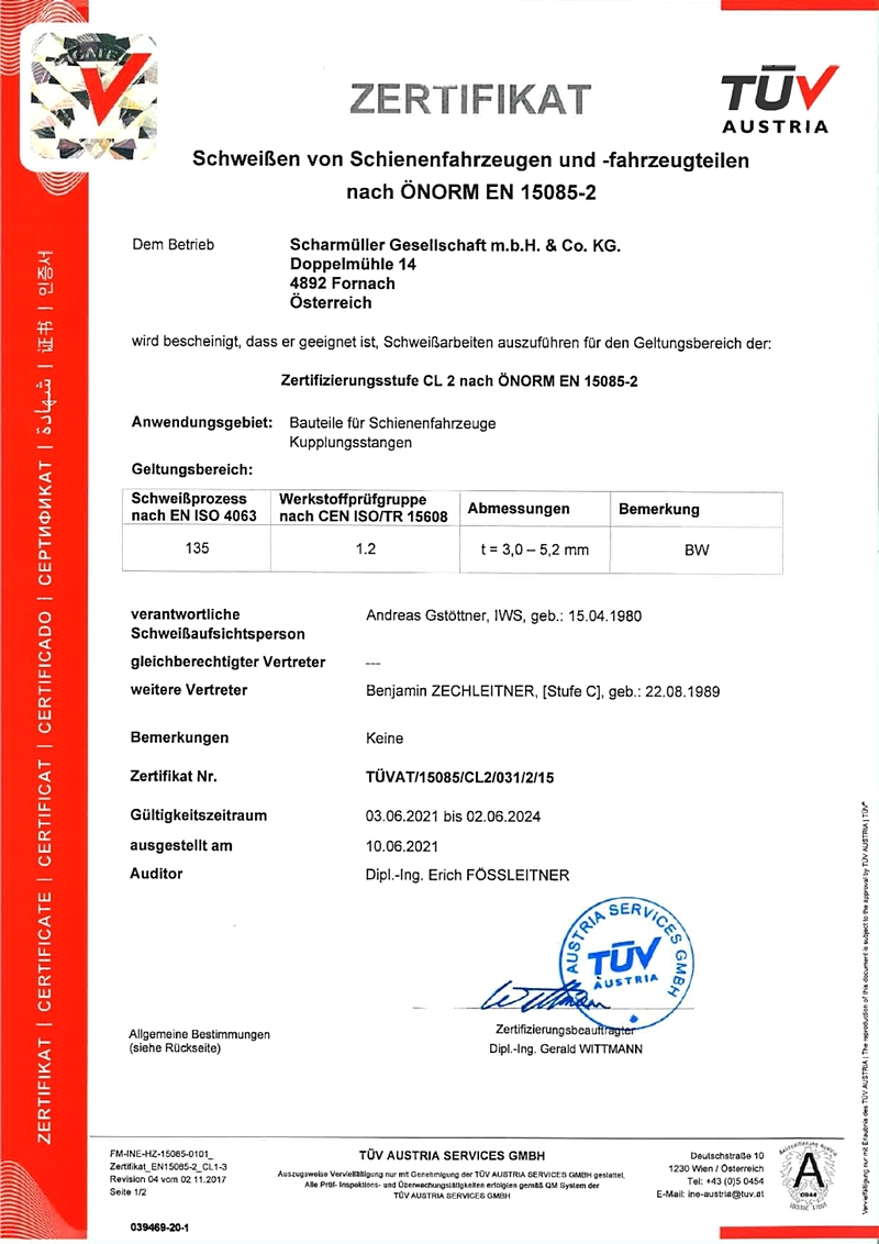 ÖNORM EN ISO 15085-2